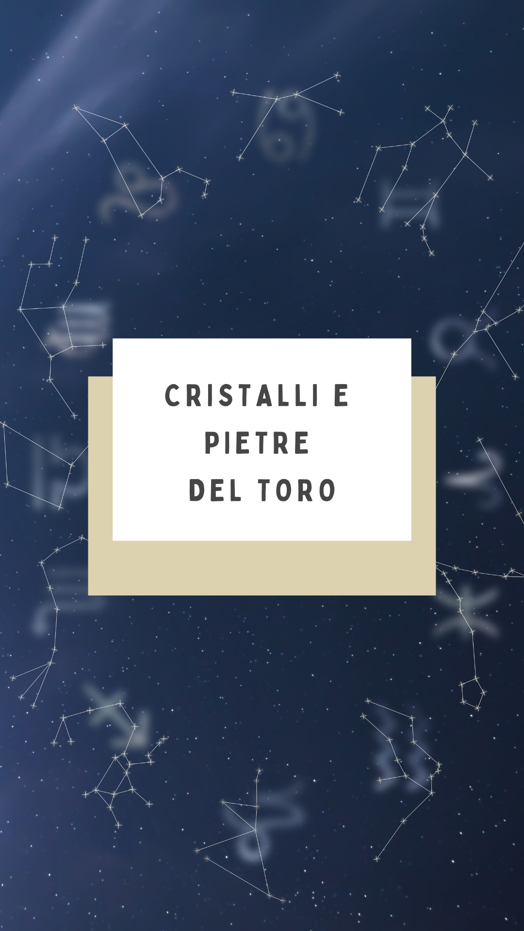 Cristalli e pietre del Toro